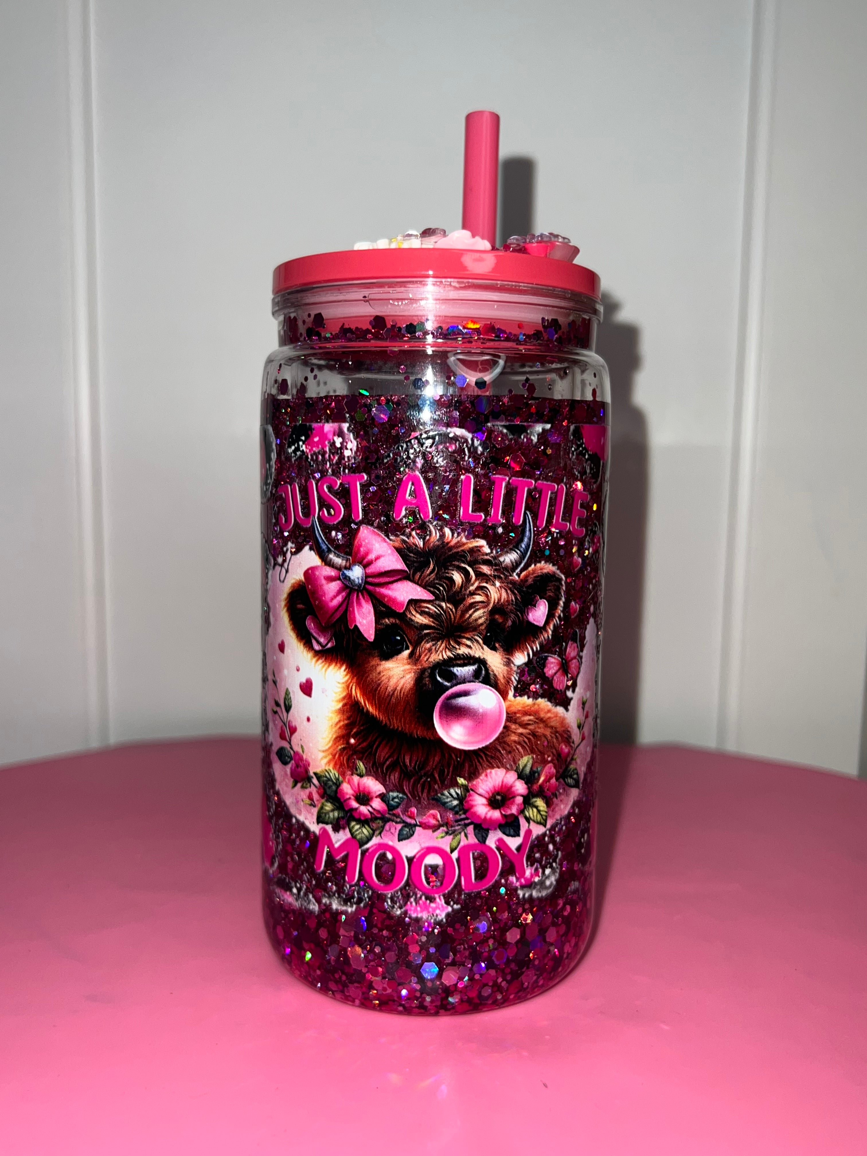 Pre-Made Snowglobe Tumblers — Sparkly, Fun & Ready to Sip 💖