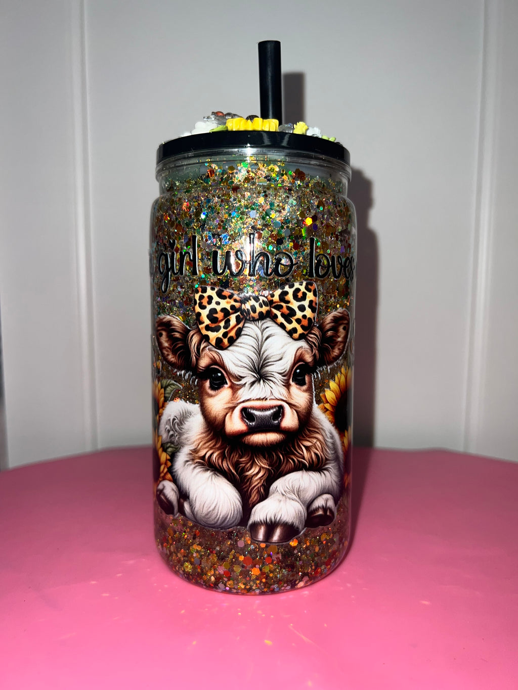 Pre-Made Snowglobe Tumblers — Sparkly, Fun & Ready to Sip 💖