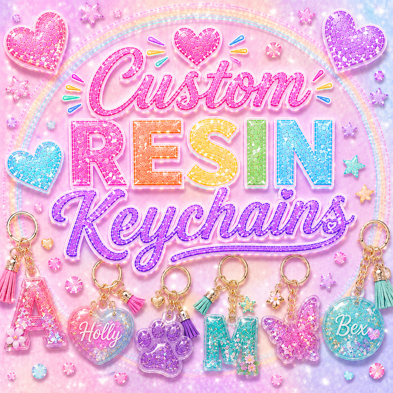 Custom Resin keychains✨