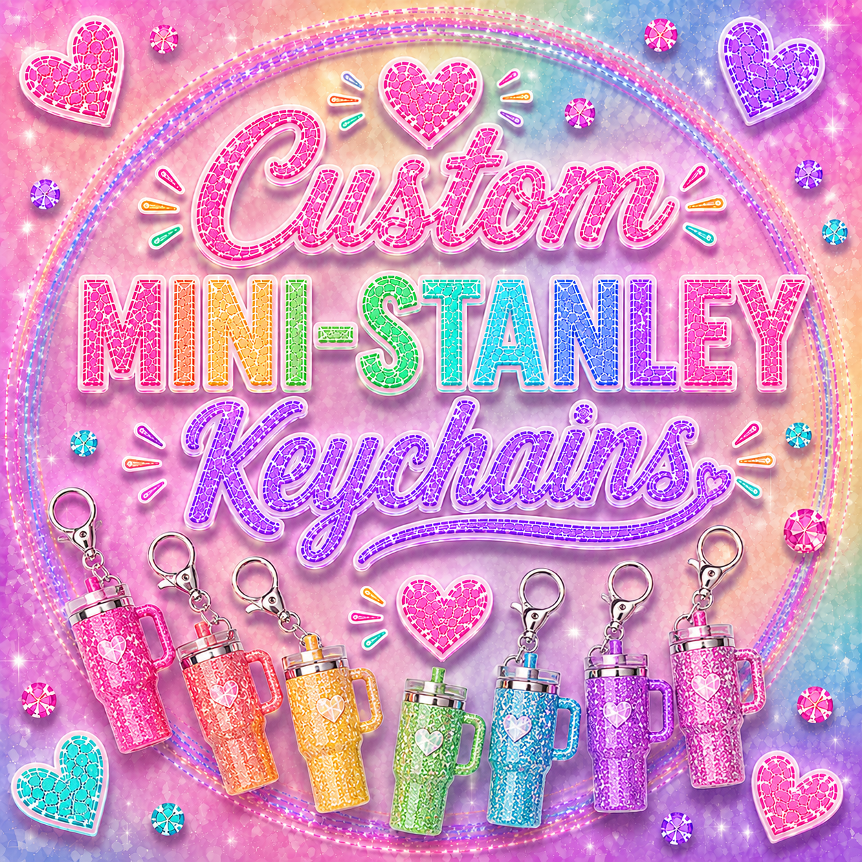 Mini Stanley Keychains💖