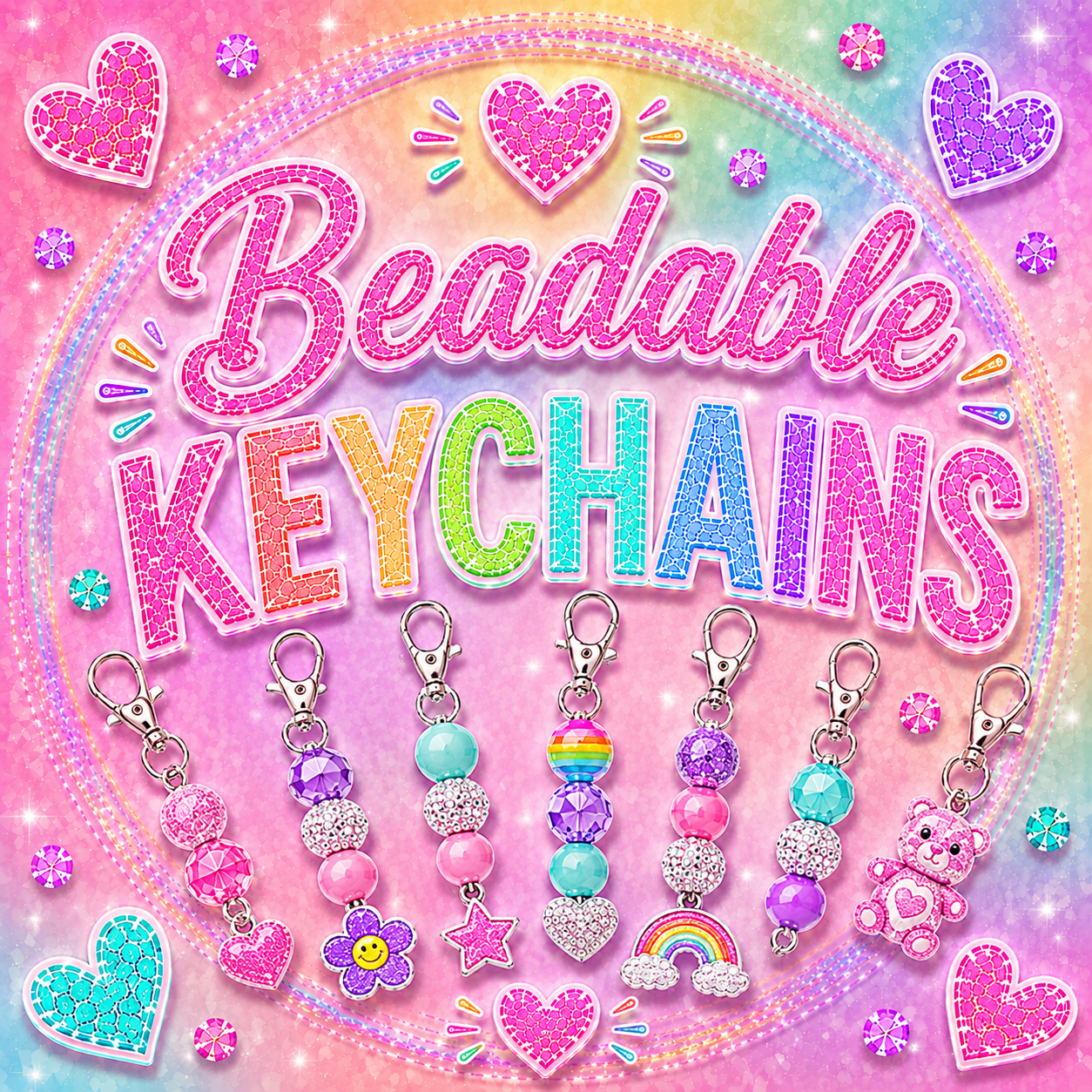 Beadable Keychains