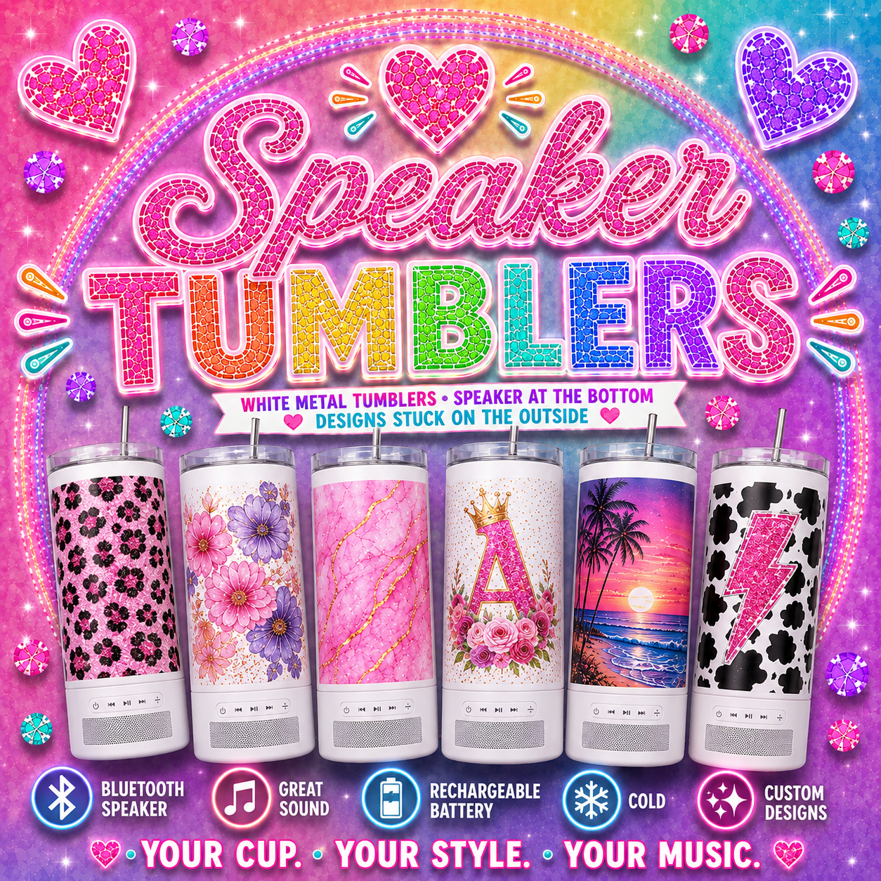 Speaker Water Bottle