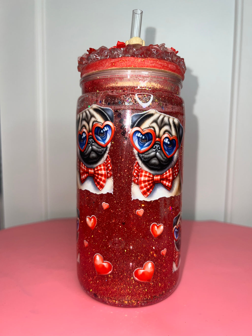 Pre-Made Snowglobe Tumblers — Sparkly, Fun & Ready to Sip 💖