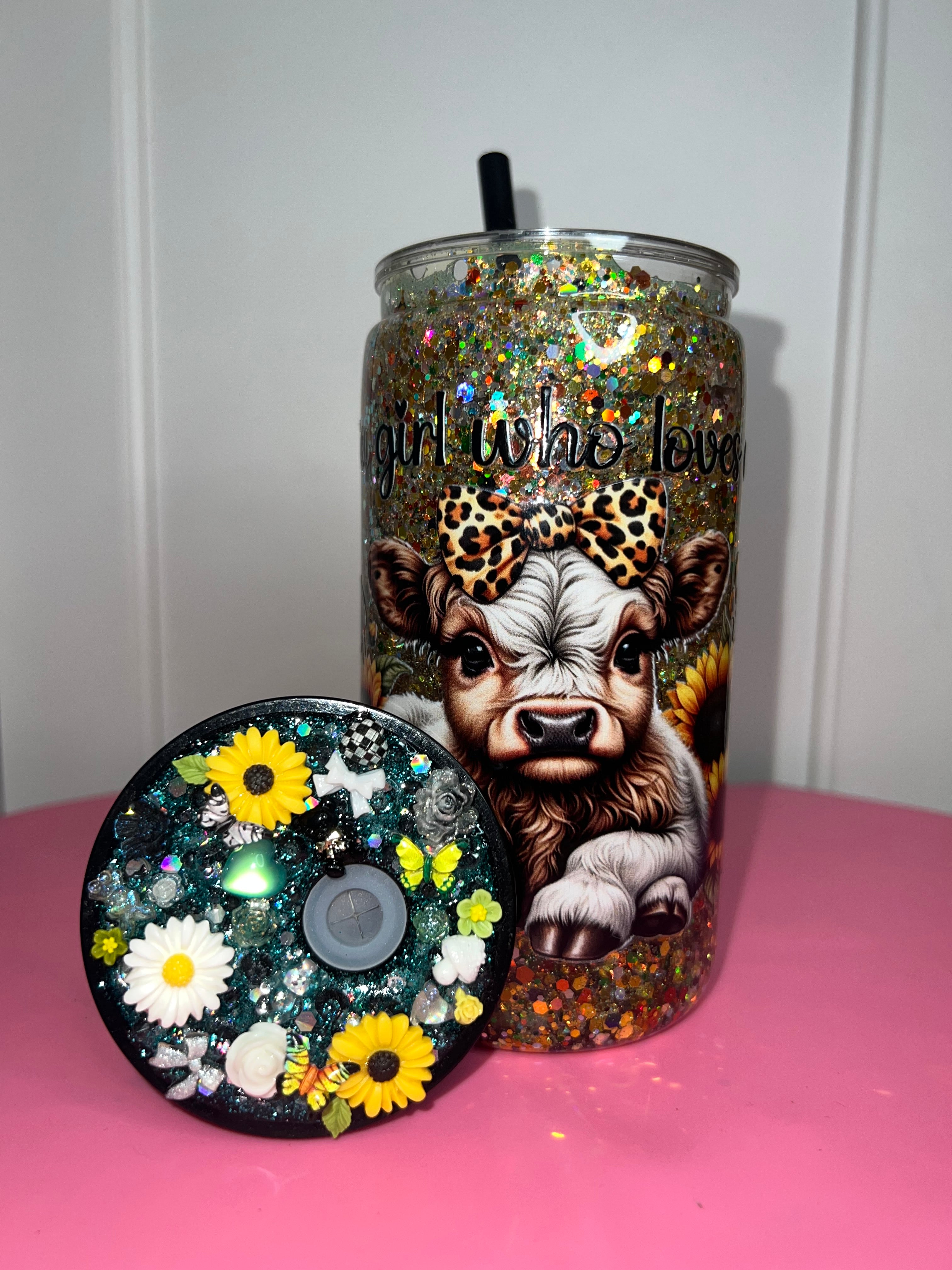 Pre-Made Snowglobe Tumblers — Sparkly, Fun & Ready to Sip 💖